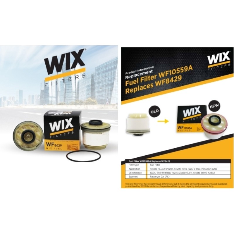 WIX Fuel Filter WP8429 and WF10559A